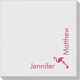 Corner Text with Flamingo Design Linen Like Napkins Image 2 of 2